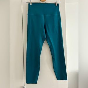Turquoise lululemon leggings size 8